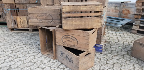 4er set alte obstkiste - 4er,