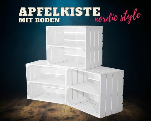 3er set weiße kisten - set,