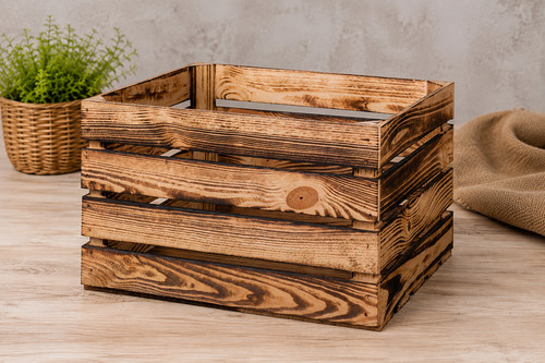 Neue geflammte holzkisten - neue,