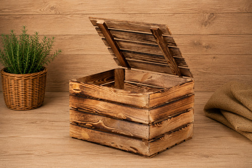 Neue holztruhe 50x40x30cm - neue,